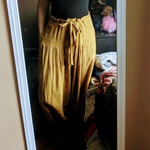 EUC Free People front tie linen pants